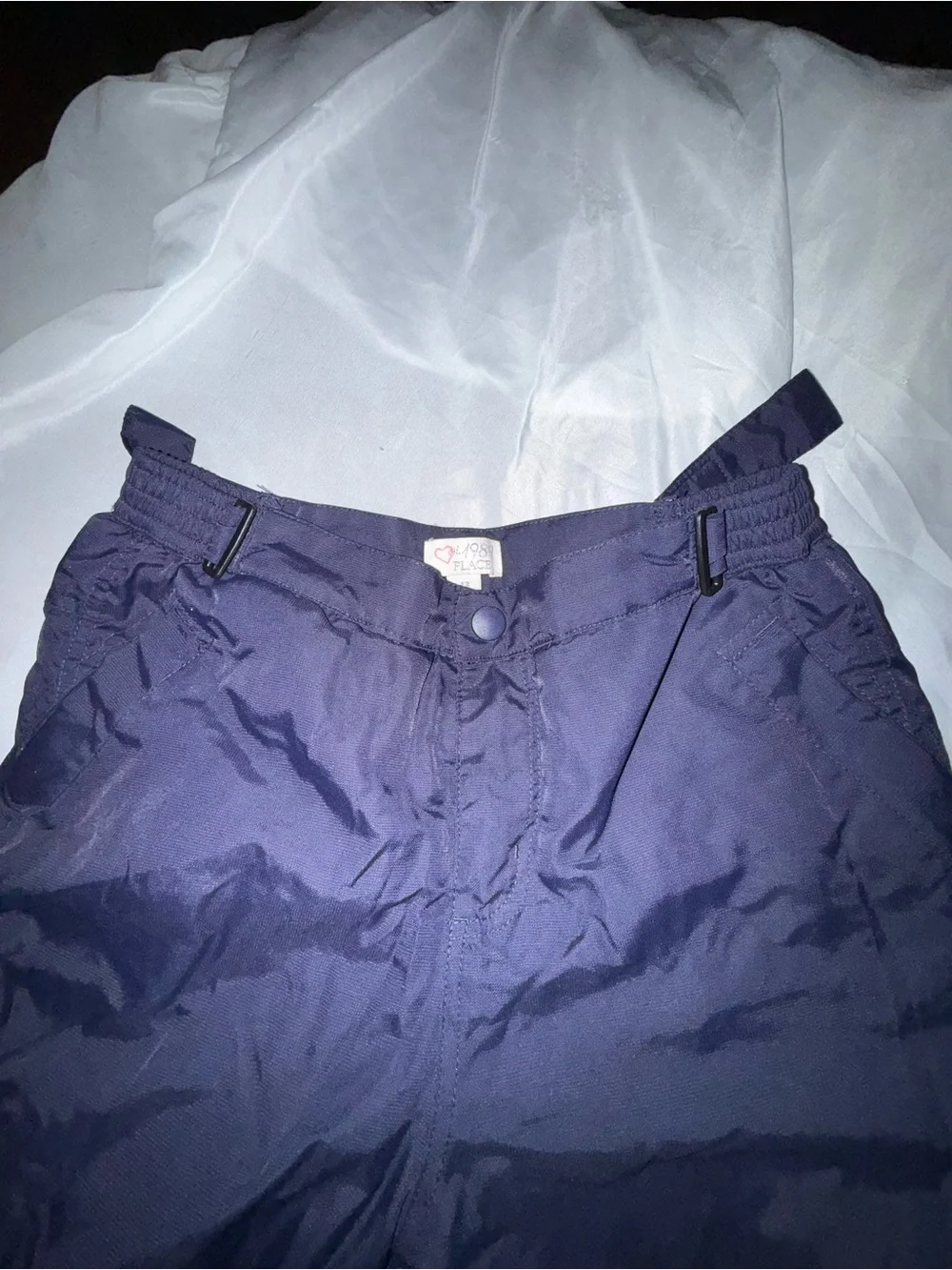 Kid’s Children’s Place Navy Windbreaker Ski Pants- size 12